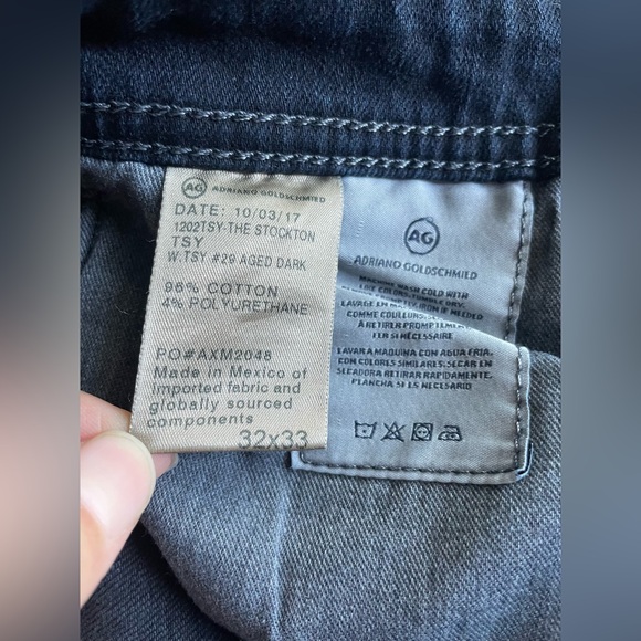 New AG Adriano Goldschmied Men Stockton Blue 360 Skinny Jeans Size 32x33 - Picture 7 of 8